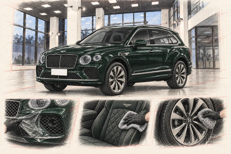 Bentley Bentayga, обновлённый кузов — графическая иллюстрация модели