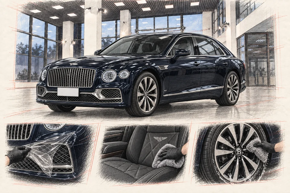 Bentley Flying Spur III — графическая иллюстрация модели