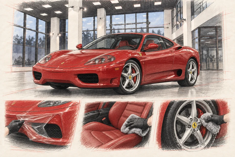 Ferrari 360 Modena — графическая иллюстрация модели