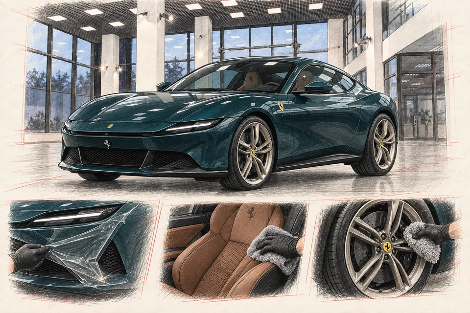 Ferrari Amalfi — графическая иллюстрация модели