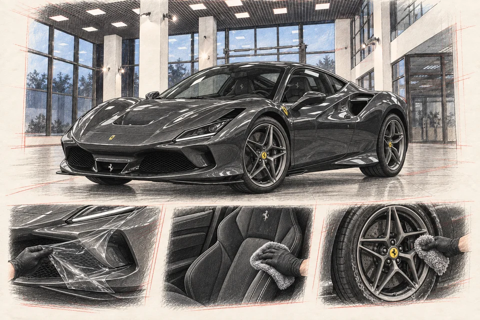Ferrari F8 Tributo — графическая иллюстрация модели