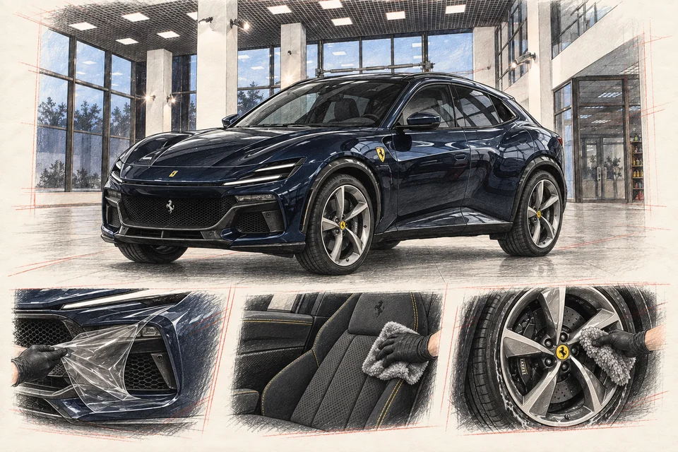 Ferrari Purosangue — графическая иллюстрация модели
