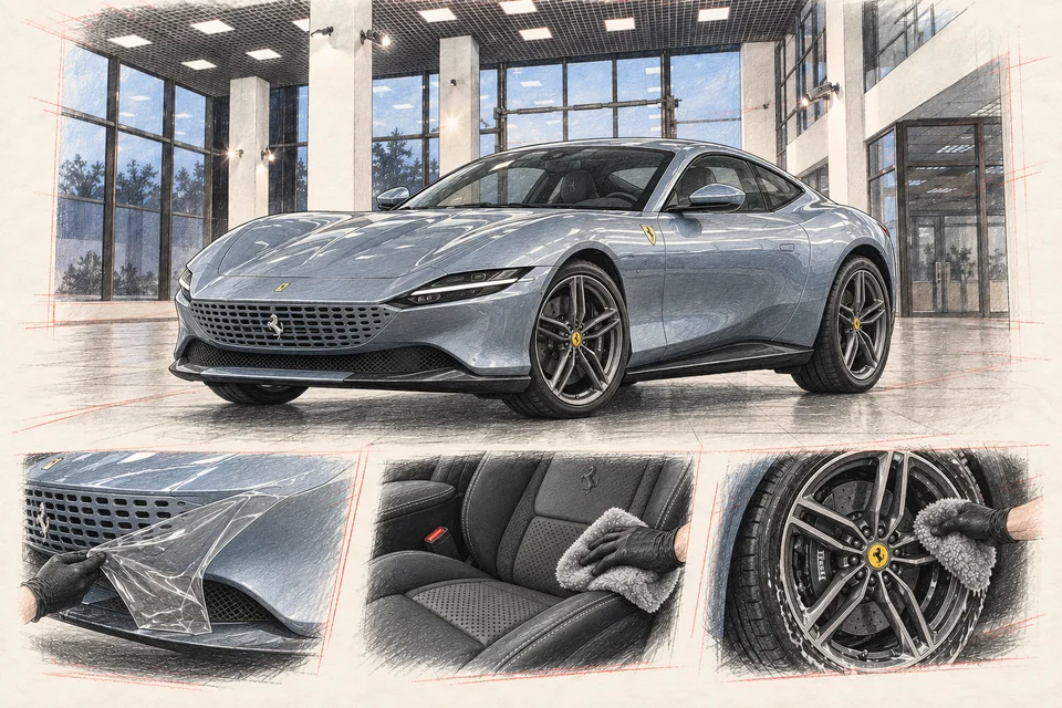 Ferrari Roma Coupé — графическая иллюстрация модели