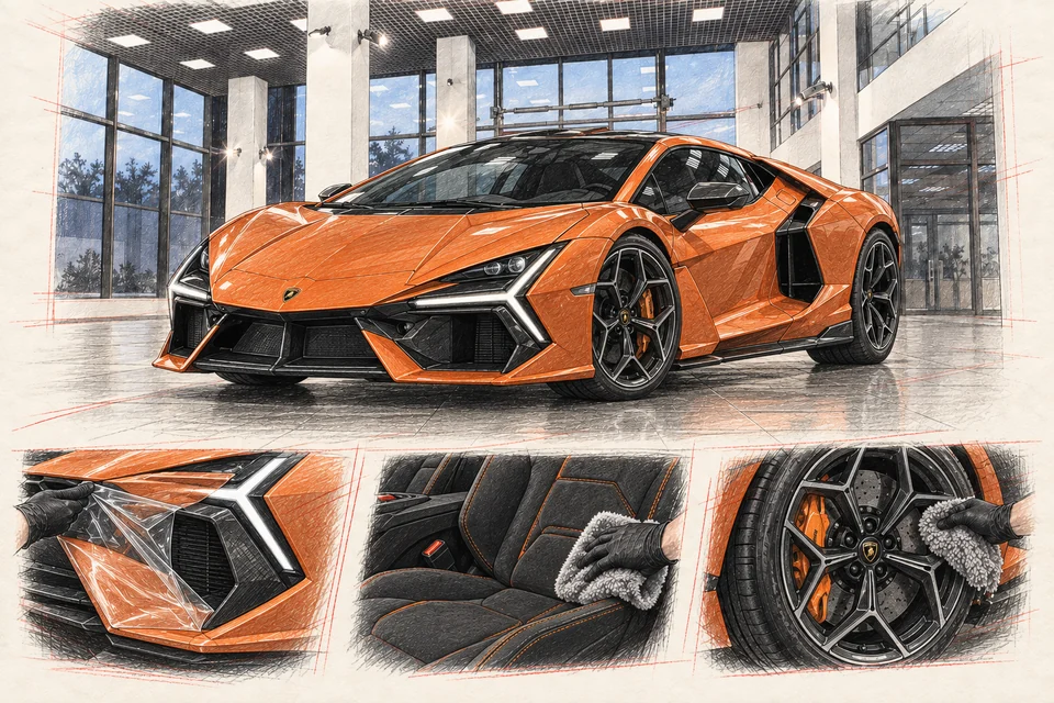 Lamborghini Revuelto — графическая иллюстрация модели