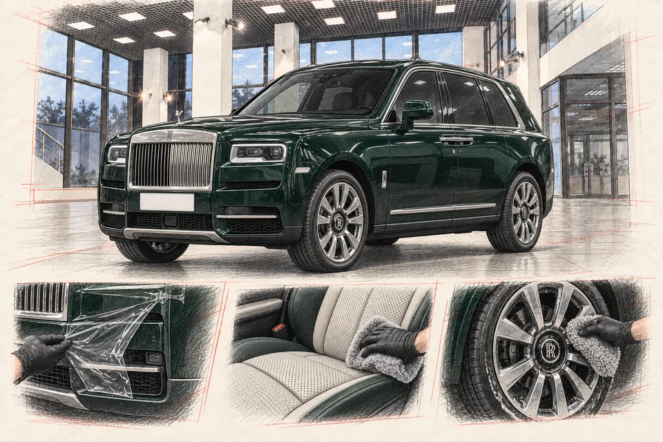 Rolls-Royce Cullinan, первоначальное исполнение — графическая иллюстрация модели