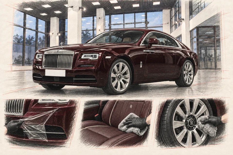 Rolls-Royce Wraith — графическая иллюстрация модели