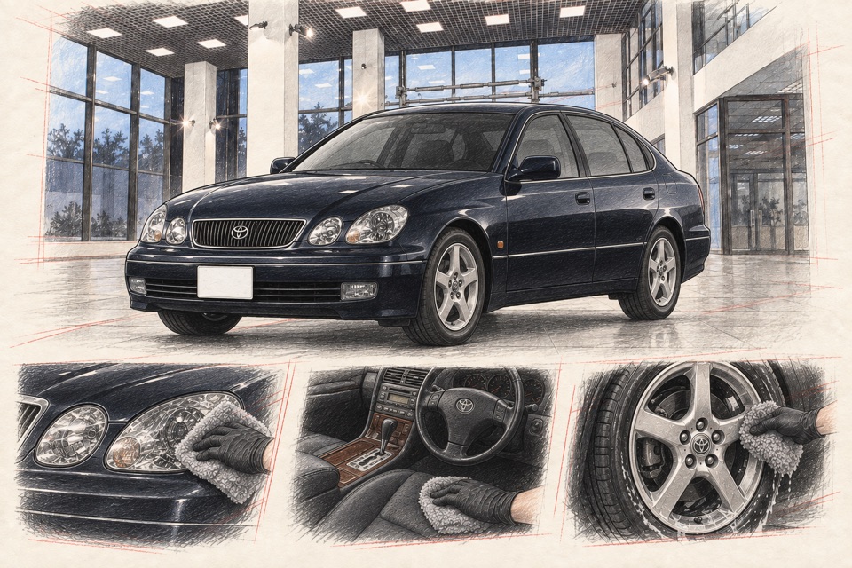 Toyota Aristo, второе поколение, седан: иллюстрация автомобиля в мастерской ILLSKILL