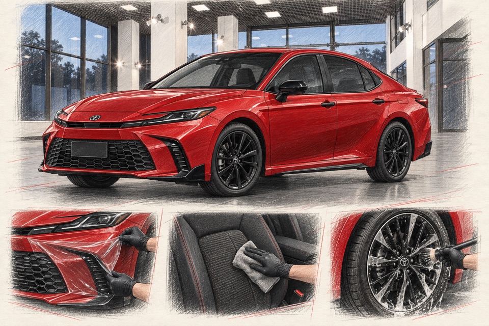 Toyota Camry, поколение XV80: иллюстрация автомобиля в мастерской ILLSKILL