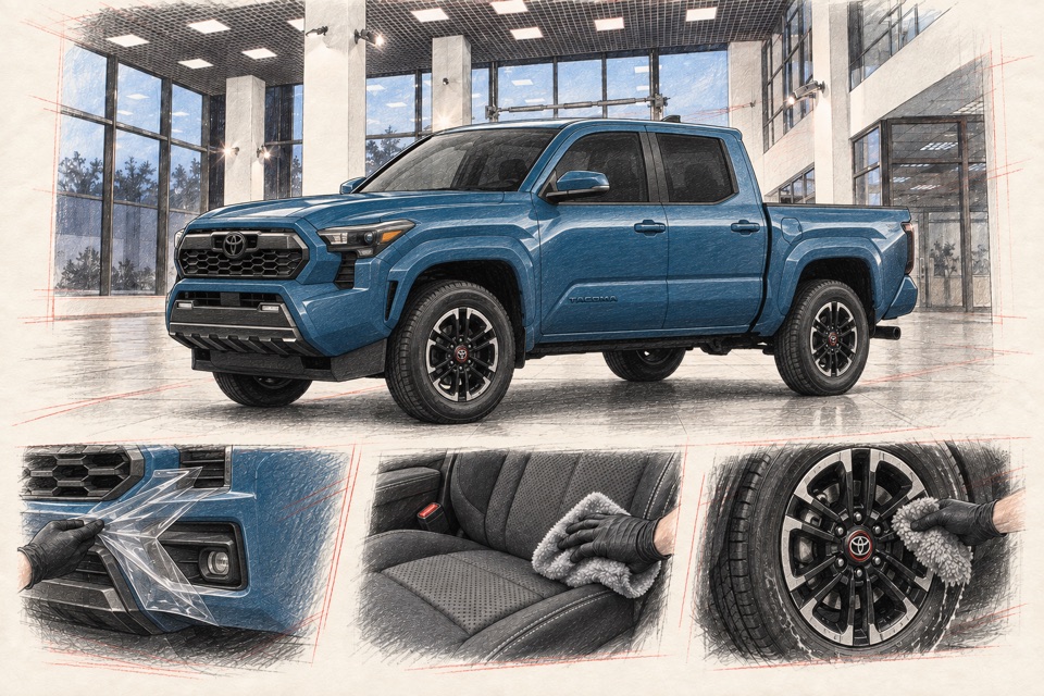 Toyota Tacoma, четвёртое поколение: иллюстрация автомобиля в мастерской ILLSKILL