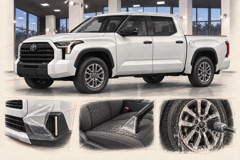 Toyota Tundra, третье поколение: иллюстрация автомобиля в мастерской ILLSKILL
