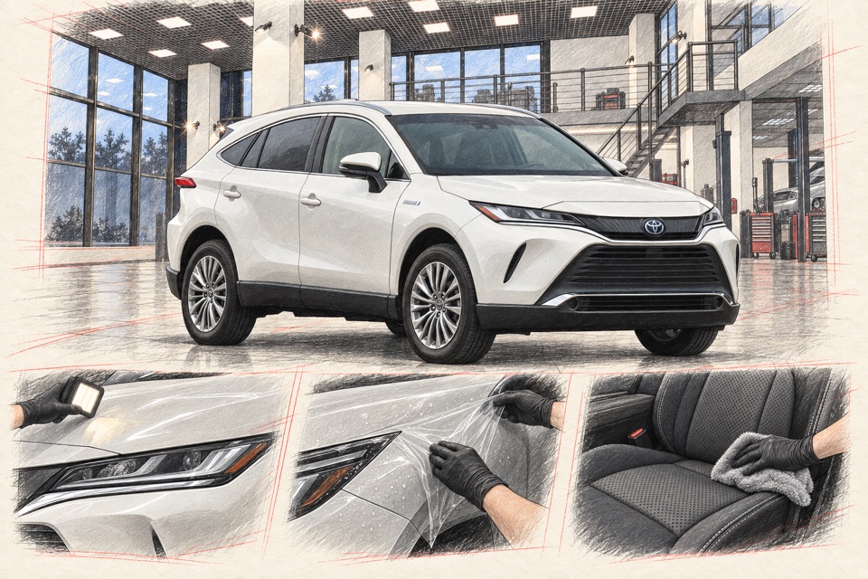 Toyota Venza, второе поколение: иллюстрация автомобиля в мастерской ILLSKILL